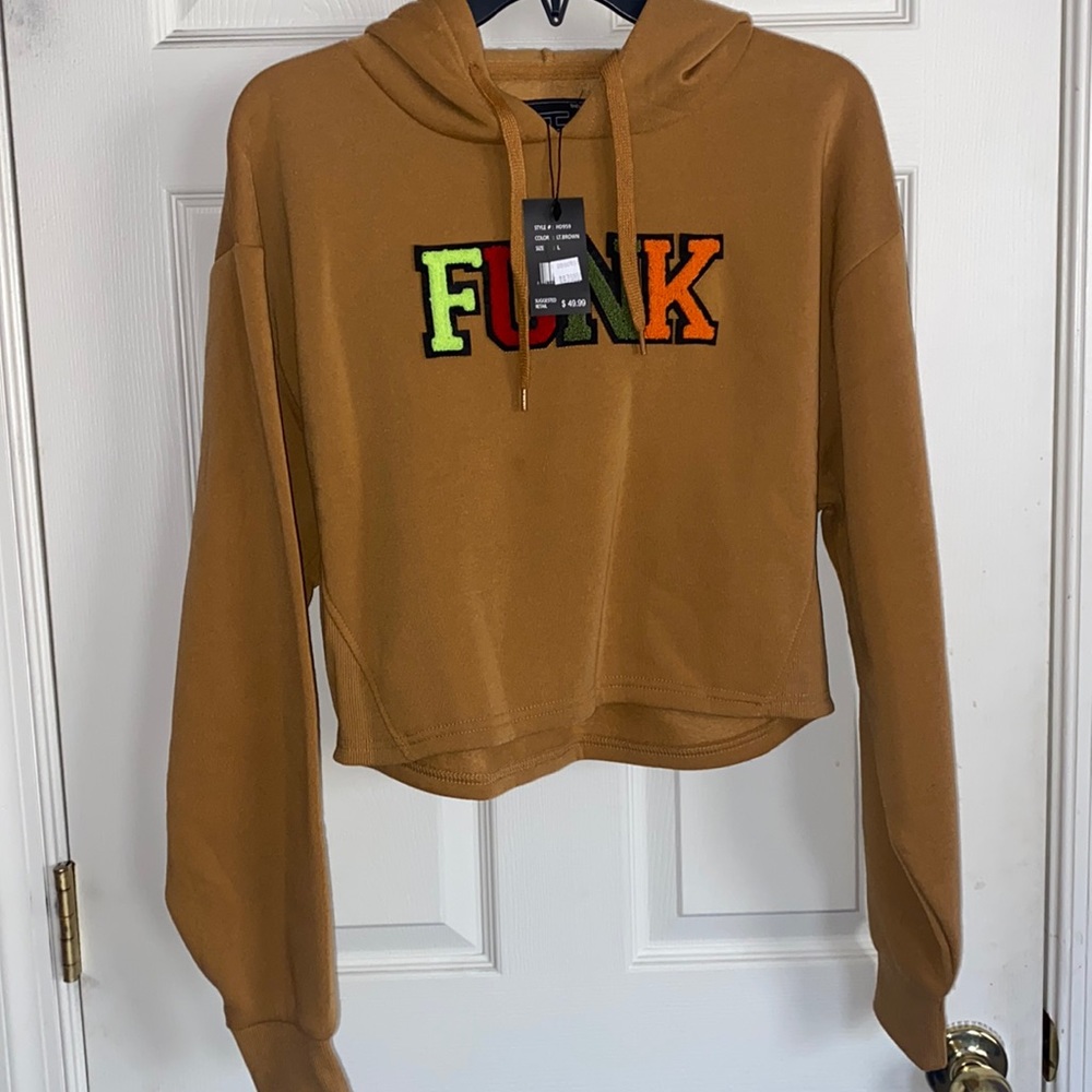 FUNK crop top sweatshirt